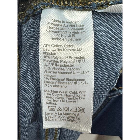 J.Crew Women's Full Length Flare Blue Stretch Denim Jeans - Size 26 (28x31) - Picture 4 of 4